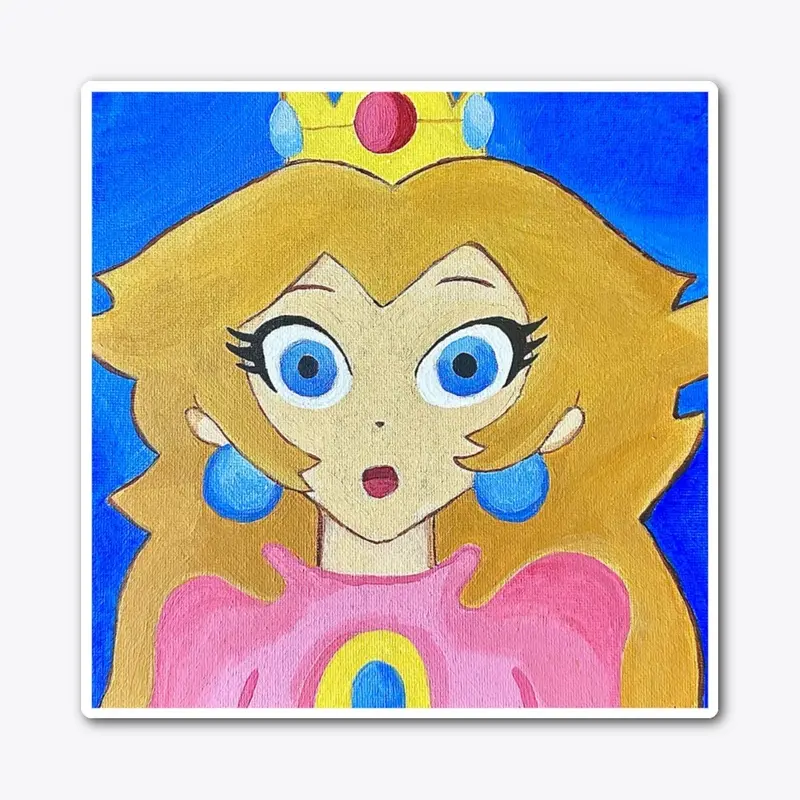 Peach Sticker